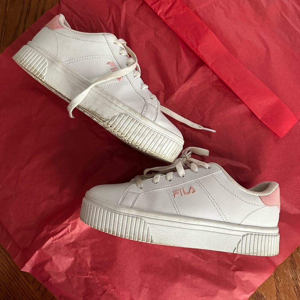 Fila glitter pink shoes